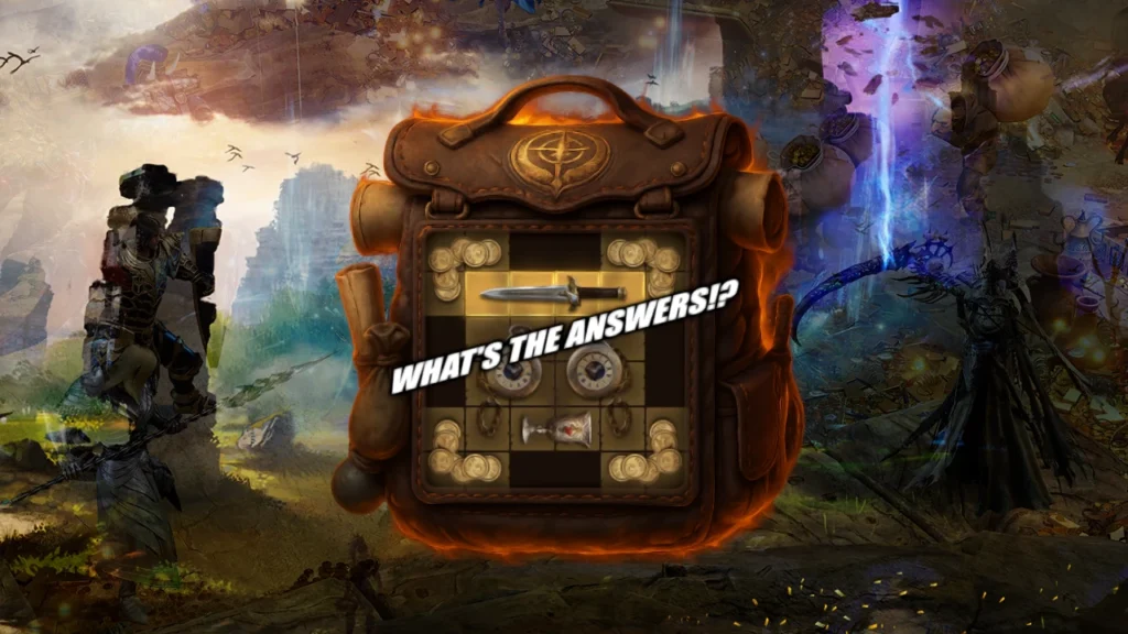 Knapsack Answers 8-29-2026